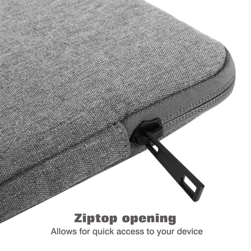 MoKo 9-11 Inch Tablet Sleeve Bag Carrying Case Fits New 11inch iPad Air M3, iPad A16 2025, iPad Pro 11 M4, Air 5/4/3, iPad 10/9/8th Gen, Tab S8/S9 11", Light Gray - Image 5